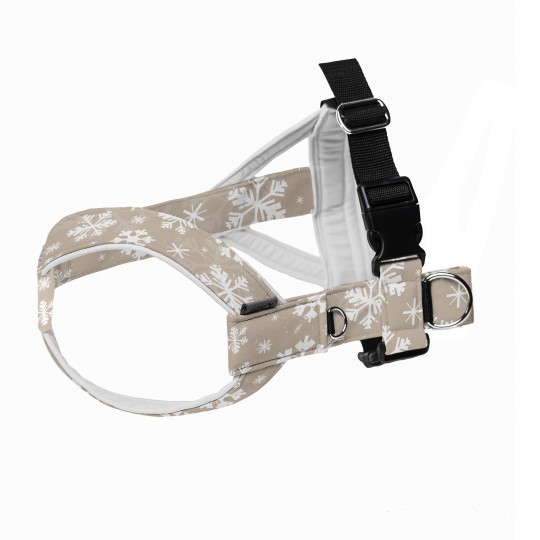 Snow Béžová DOG HARNESS for Whippets