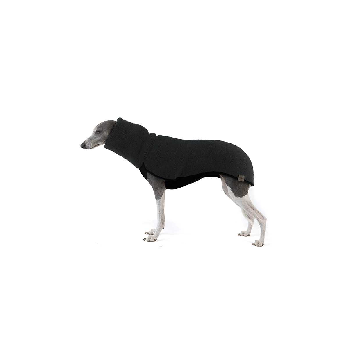 Black TEDDY FLEECE for whippet