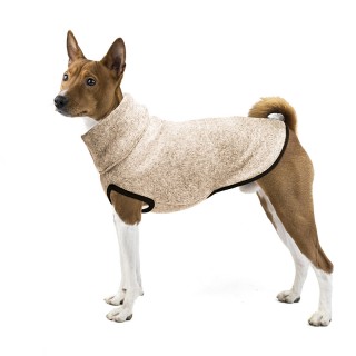 Béžový TIF SVETR pro Basenji