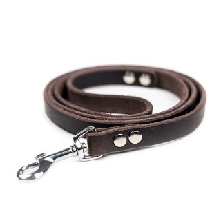 Brown LEATHER LEASH