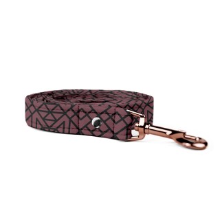 Geometric Burgundy LEASH