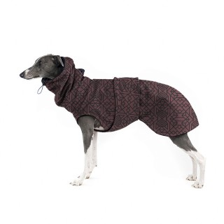 Geometric Burgundy RUNY JACKET